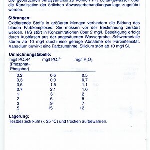 Phosphat-test