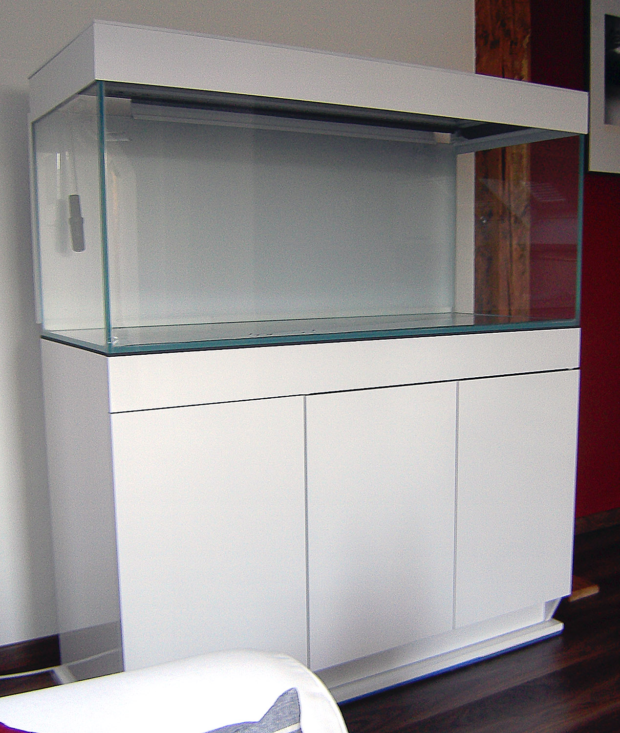 300l Weißglas mit Wave Unterschrank &amp; Eigenbau Abdeckung